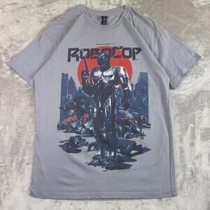 RoboCop Movie Graphic T Shirt Loot Crate Gray Sci Fi Action Tee Size Large